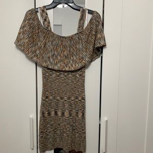 Minkpink off the shoulder bodycon dress